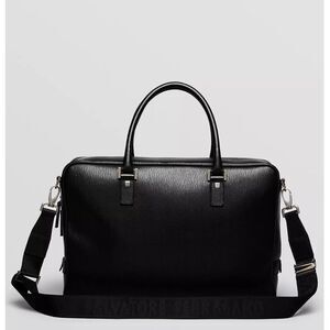 Salvatore Ferragamo Revival Leather Briefcase Laptop Bag